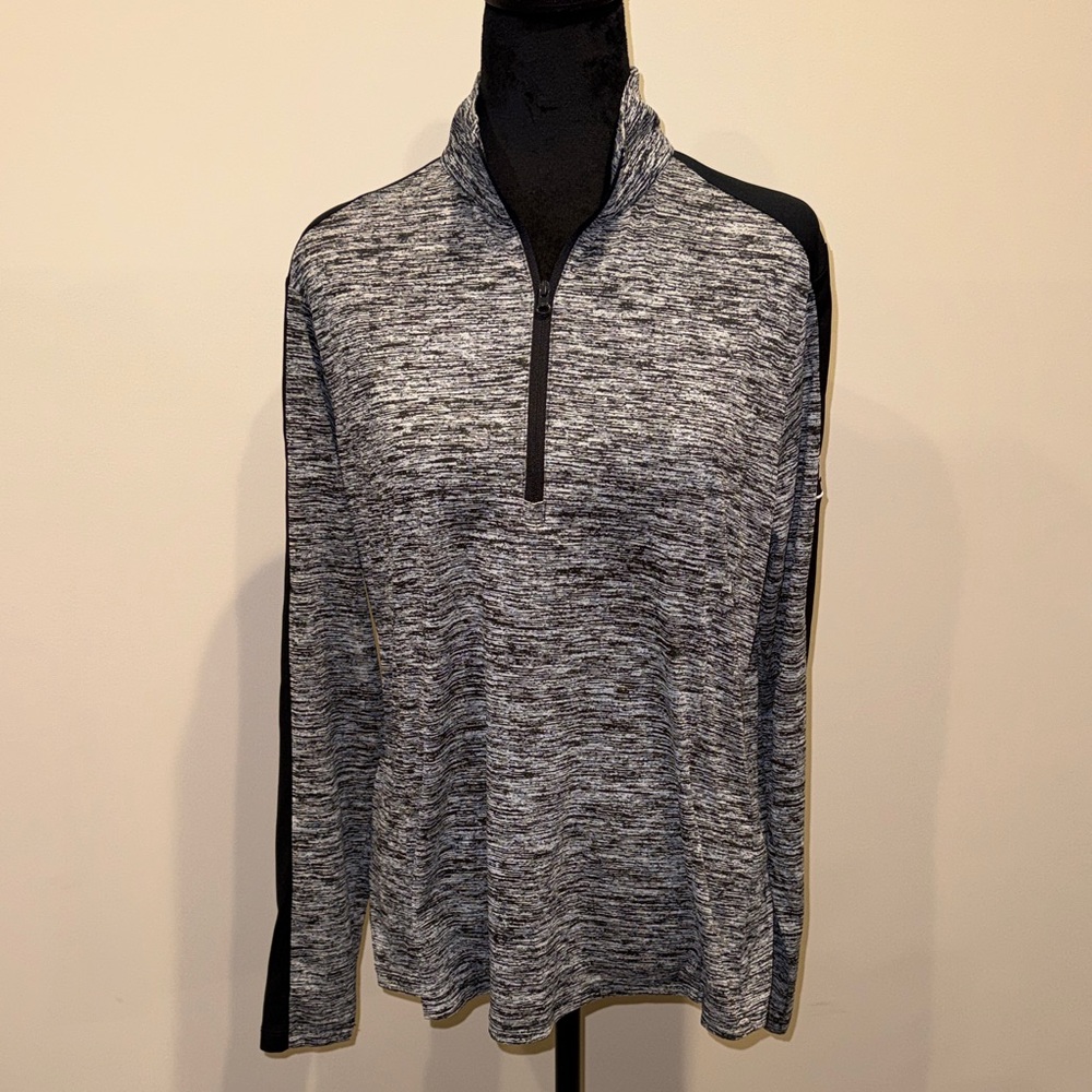 TRULY Vodka Gray and Black Quarter-Zip Ladies Sz Large